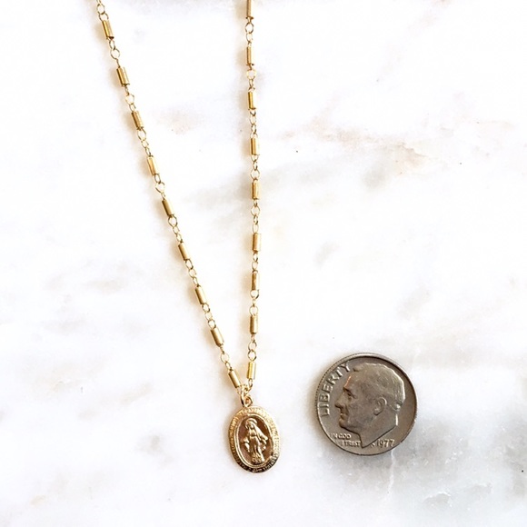 Gold Filled Miraculous Mary Necklace - Picture 3 of 8